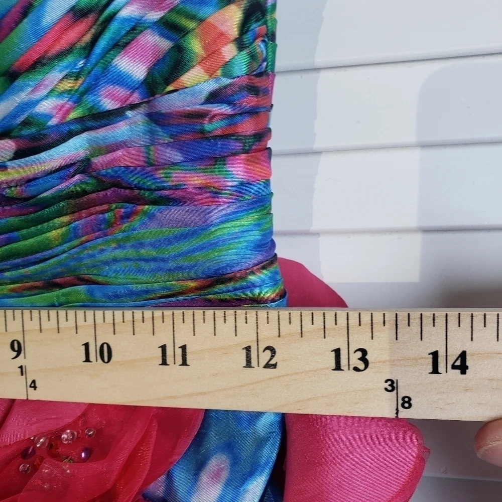 Jovani Unique High Low Print Prom Dress , Size 4